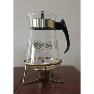 Vintage Pyrex Coffee Carafe with Stand